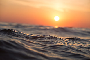 sea, dawn, sunset, beach