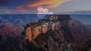 cliff, mountains, Grand Canyon, landscape HD wallpaper