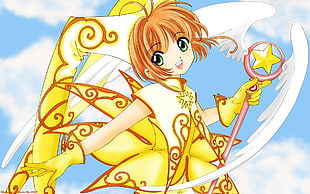 Card Capture Sakura character HD wallpaper