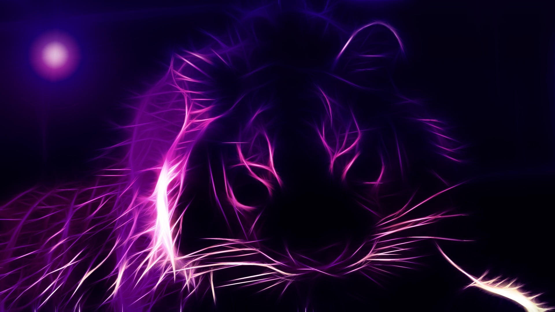 Purple neon LED tiger, tiger HD wallpaper | Wallpaper Flare