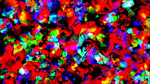 multicolored illustration, bright, abstract, trippy, LSD HD wallpaper