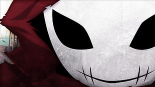 white and black area rug, Yumekui Merry, anime, mask, John Doe HD wallpaper