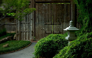 brown wooden gate, Japan, Asian architecture, gates HD wallpaper