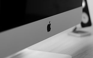 turned off silver iMac HD wallpaper