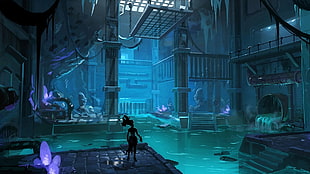 person standing near body of water illustration, Darksiders 3, video games, digital art, artwork HD wallpaper