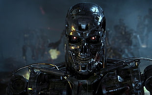 Terminator robot, T-800, Terminator, science fiction, movies HD wallpaper