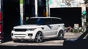 white Range Rover SUV, Range Rover, car HD wallpaper