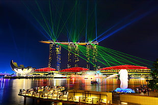 Marina Bay Sands, Singapore, Asian architecture, city, Singapore HD wallpaper