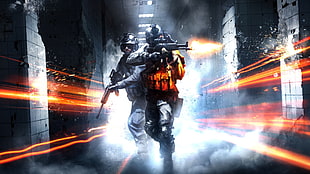 man shooting rifle HD wallpaper, Battlefield 3, video games HD wallpaper