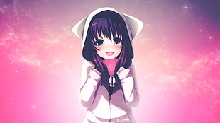 female anime character digital wallpaper HD wallpaper
