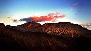 brown mountain, landscape, nature, mountains