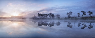 body of water with trees, kilmacolm, scotland