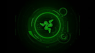 Razer logo, Razer, green, Gaming Series, snake HD wallpaper