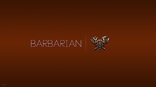 Barbarian logo, Diablo III, classes, video game characters, crest HD wallpaper