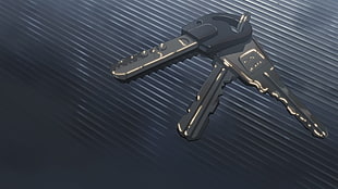 black semi-automatic pistol, keys, 5 Centimeters Per Second HD wallpaper