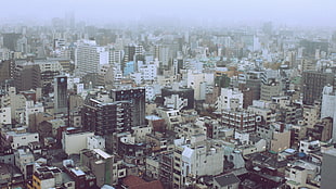 cityscape view wallpaper, city, town, Japan, parking lot HD wallpaper