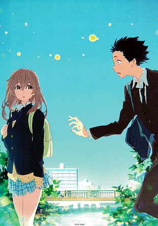 Silent Voice anime poster, Koe no Katachi., Nishimiya Shōko, Ishida Shōya