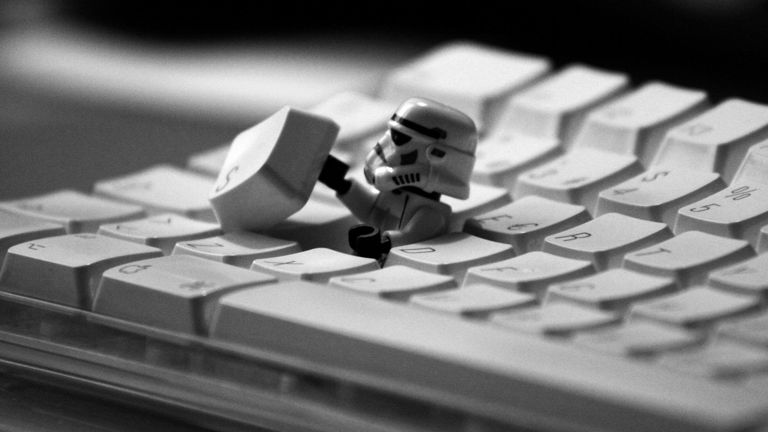 Star Wars storm trooper figure, keyboards, stormtrooper, LEGO, humor HD  wallpaper | Wallpaper Flare
