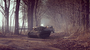 two gray tanks, wargaming, World of Tanks, M26 Pershing HD wallpaper