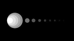 chronograph order of circle, space, planet, lights, circle HD wallpaper