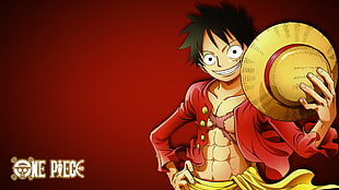 One Piece Monkey d Luffy digital wallpaper