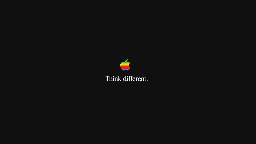 Apple Think Different text HD wallpaper