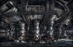 machine 3D wallpaper, factory, industrial, HDR HD wallpaper