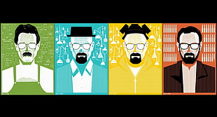 Breaking Bad popart, Breaking Bad, collage, TV