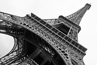 worms eye view of eifel tower, tour eiffel