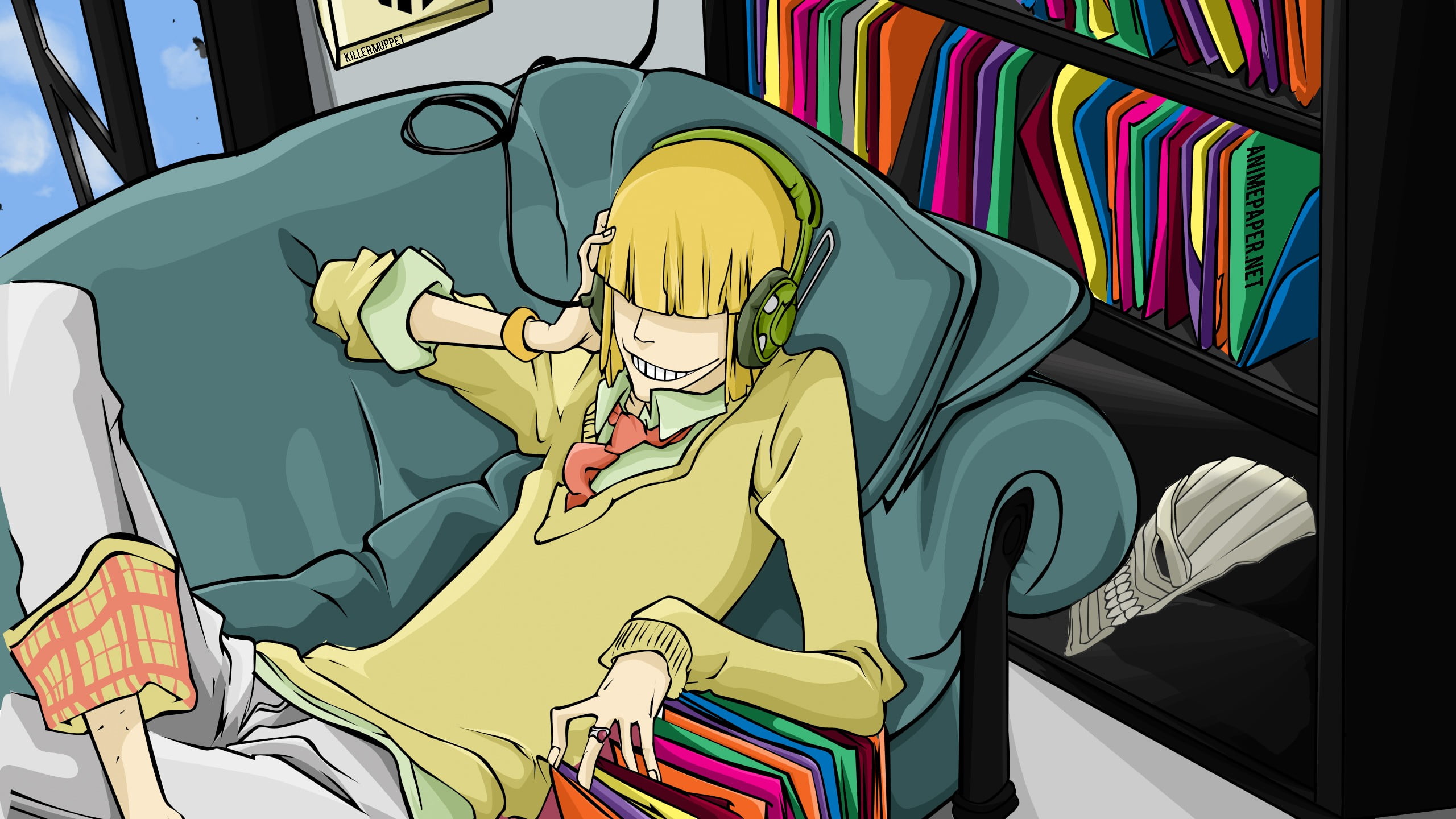 Yellow haired male anime character illustration, Bleach, Hirako Shinji ...