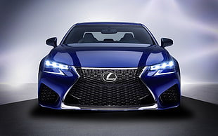 blue Lexus car HD wallpaper