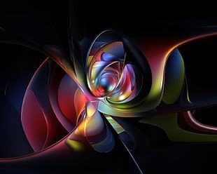 multicolored abstract illustration HD wallpaper