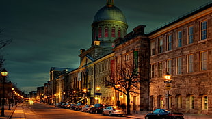 car lot, city, cityscape, HDR, Montreal