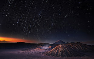 brown mountain, landscape, nature