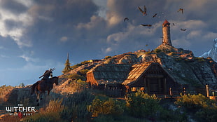 brown and black house painting, The Witcher 3: Wild Hunt, Geralt of Rivia, CD Projekt RED HD wallpaper