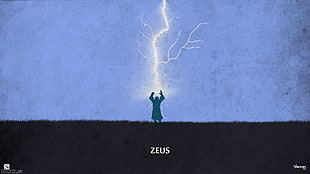 Zeus illustration HD wallpaper