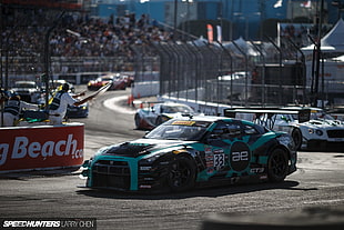 blue 33 racing car, Nissan GT-R, Nissan GT-R NISMO, Nissan, Nismo