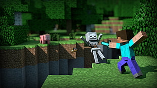 Minecraft scene HD wallpaper