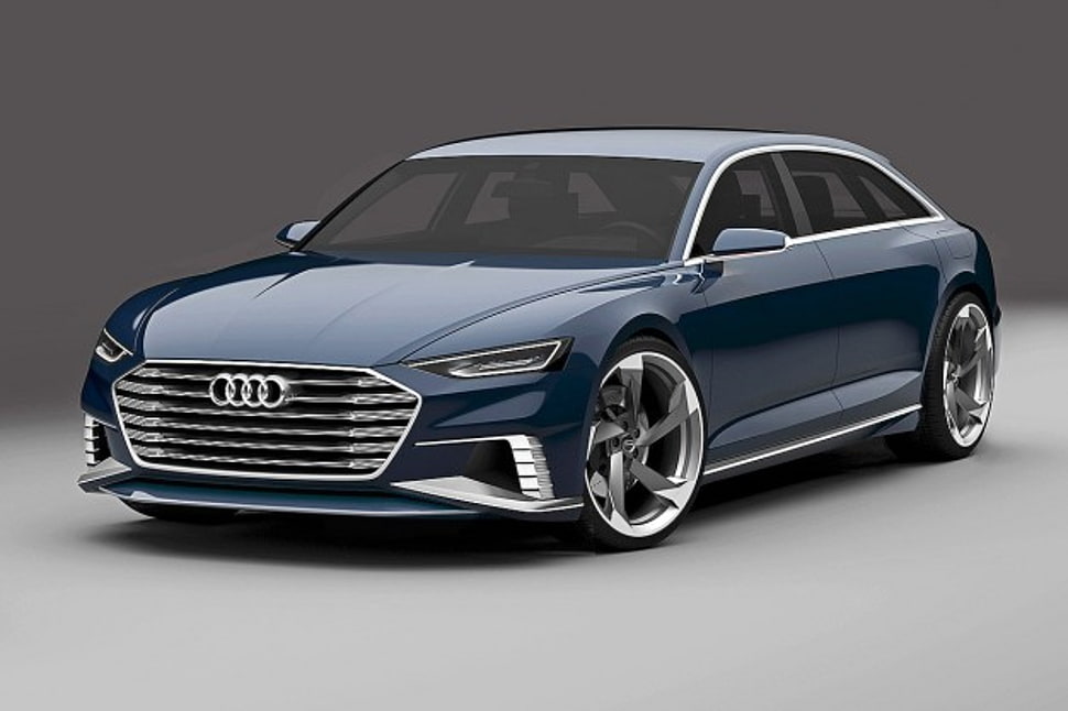 blue Audi coupe HD wallpaper