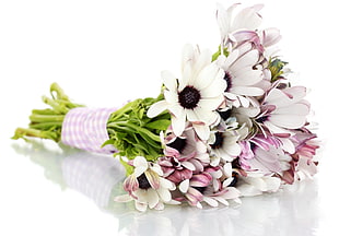 white and purple bouquet of flower HD wallpaper
