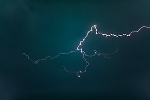 lightning illsutration, lightning, storm, nature