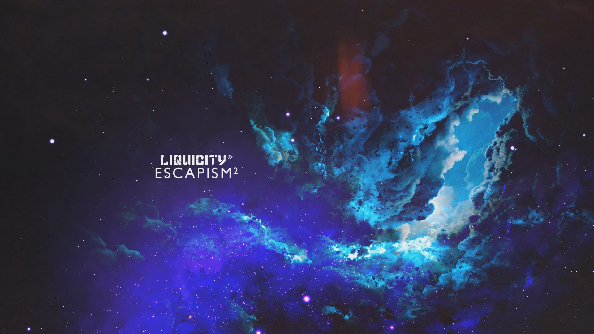 Blue and purple galaxy with Liquicity Escapism text overlay, Liquicity,  space, sky, colorful HD wallpaper | Wallpaper Flare