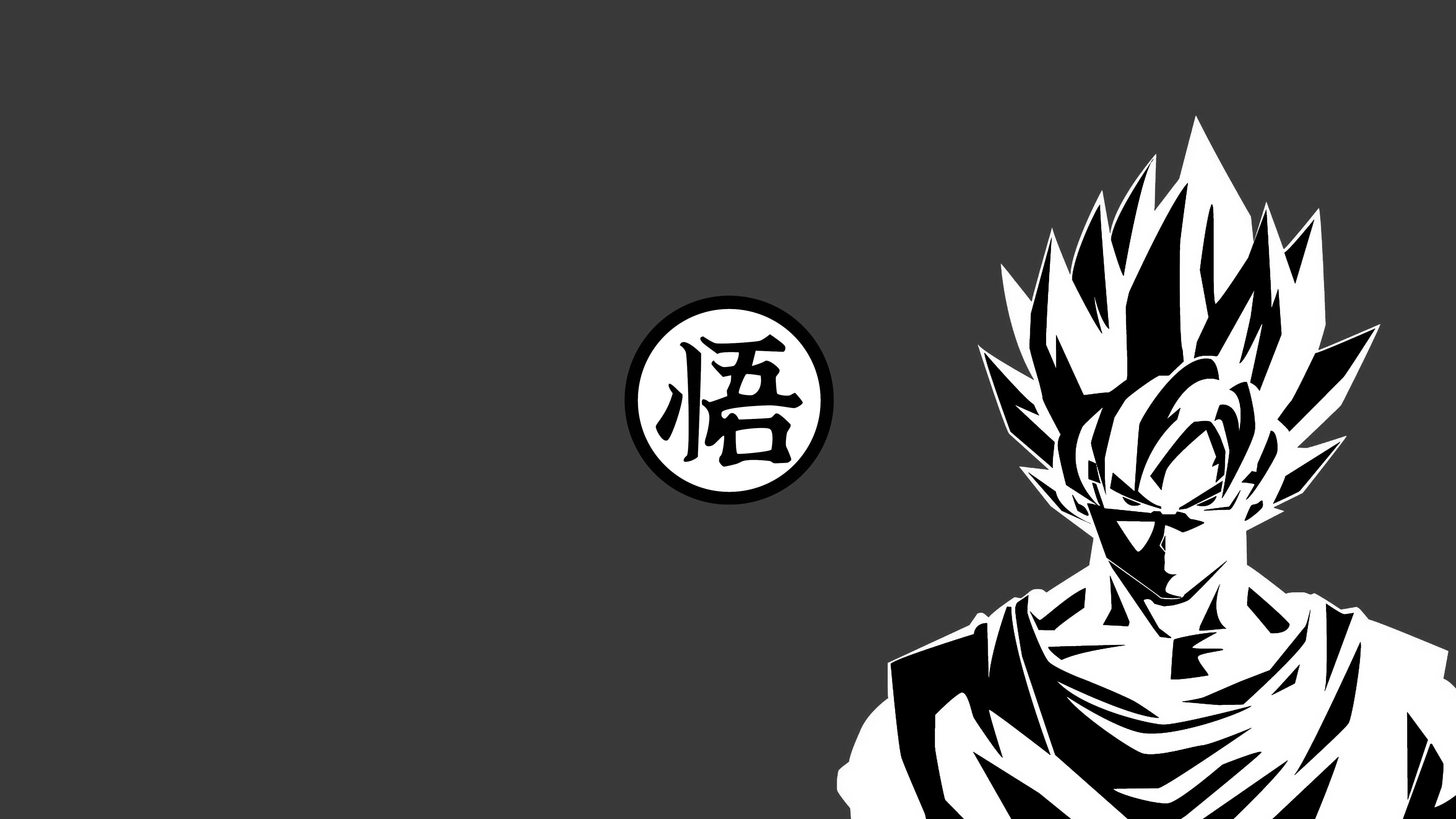 Black and white illustration of man, Son Goku, Dragon Ball HD wallpaper |  Wallpaper Flare