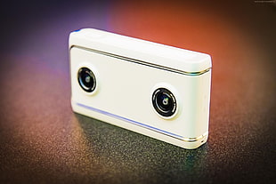 white point-and-shoot camera, Lenovo Mirage Camera, CES 2018, 4k HD wallpaper