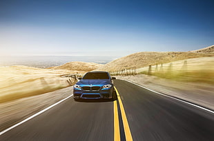blue and black car die-cast model, BMW, car, BMW M5 HD wallpaper