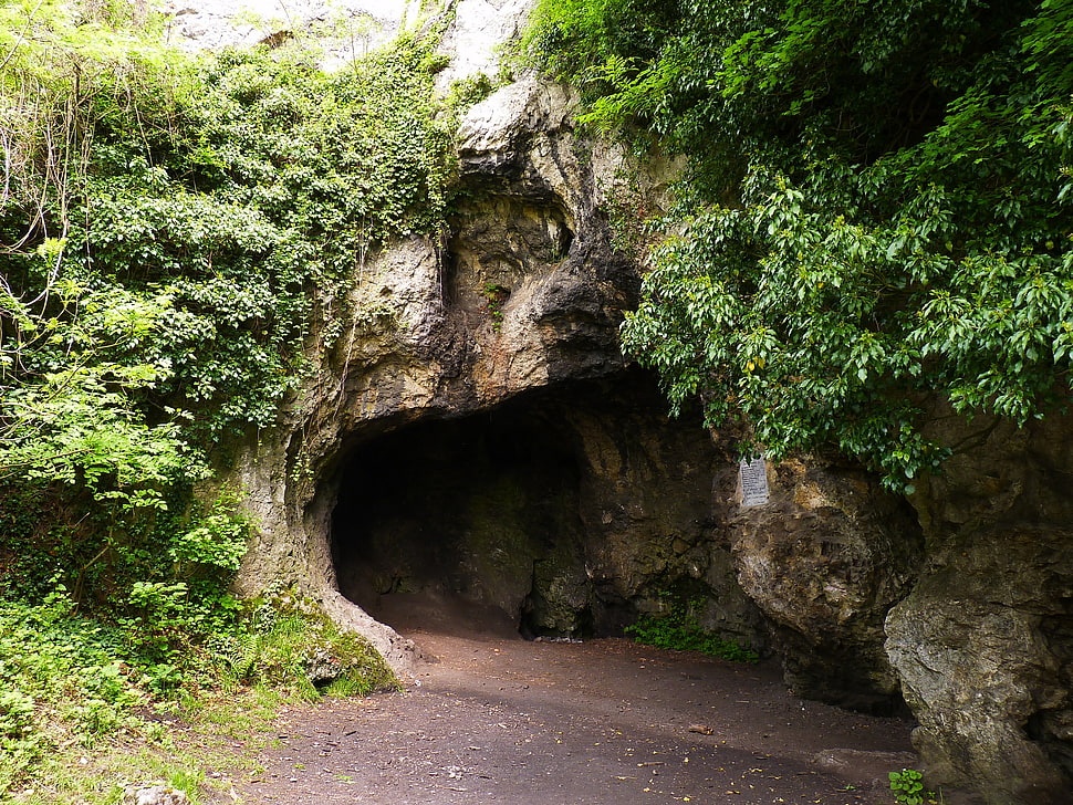 brown rock formation during daytime HD wallpaper