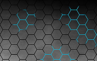 gray and blue pattern HD wallpaper