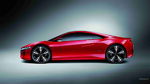 red and black car bed frame, acura, Acura NSX, car, red cars HD wallpaper