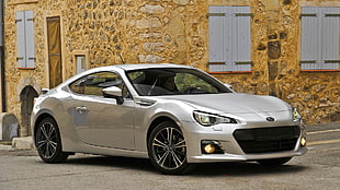 silver Subaru FRZ coupe, car, Subaru BRZ