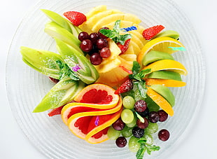 assorted sliced fruits